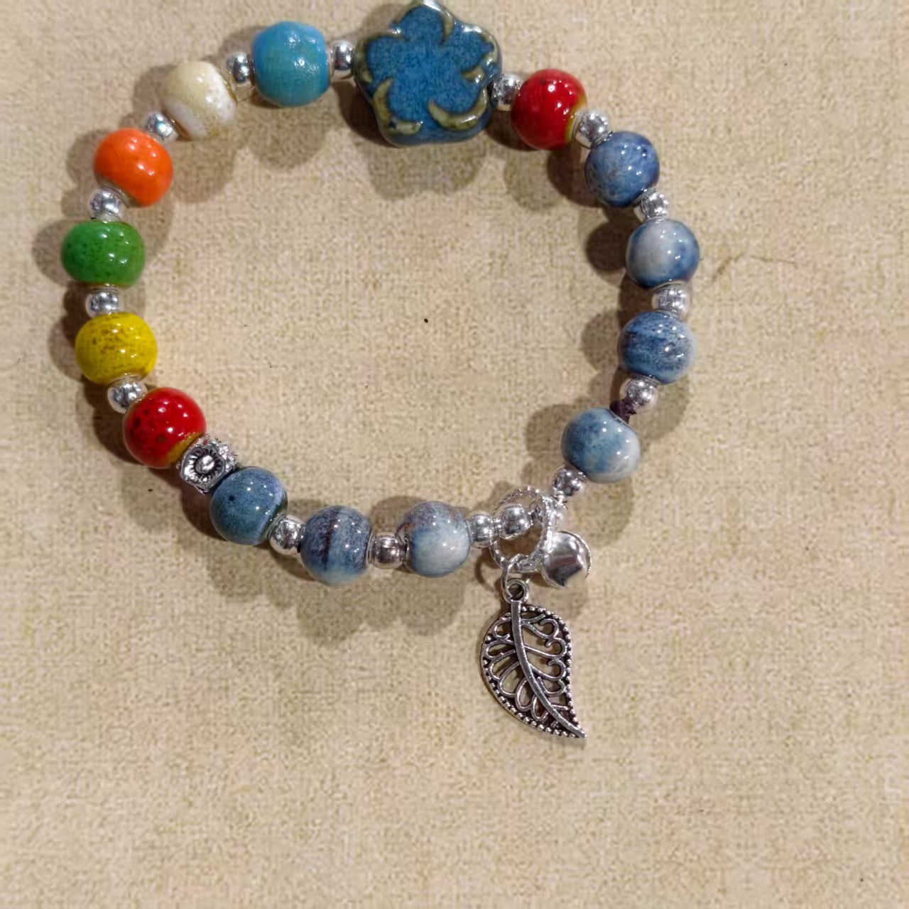 Alloy Ceramic Ethnic Style Single Handmade Filament Bracelet