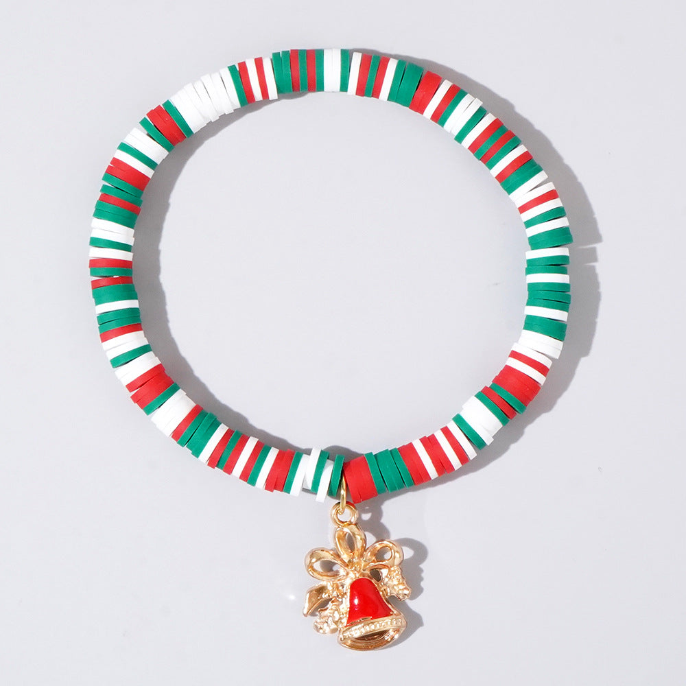 New Super Santa Christmas Polymer Clay Bracelets