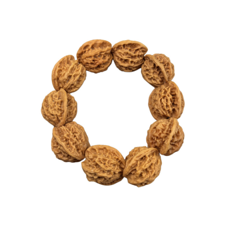 Men's Wild Pecan Primary Color Grinding Plate Big Belly Autumn Bracelet