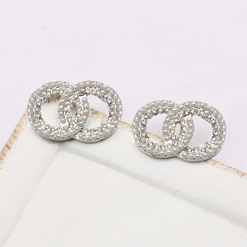 Rhinestone Pearl Fashion Simple Style Pairs Rings