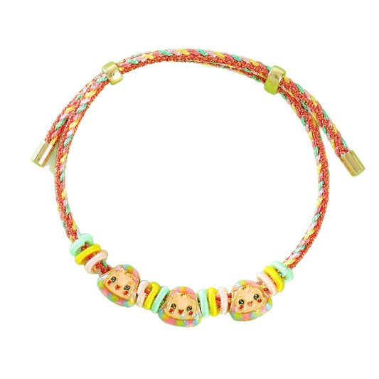 Festival Colorful Rope Carrying Strap Cartoon Small Bracelet