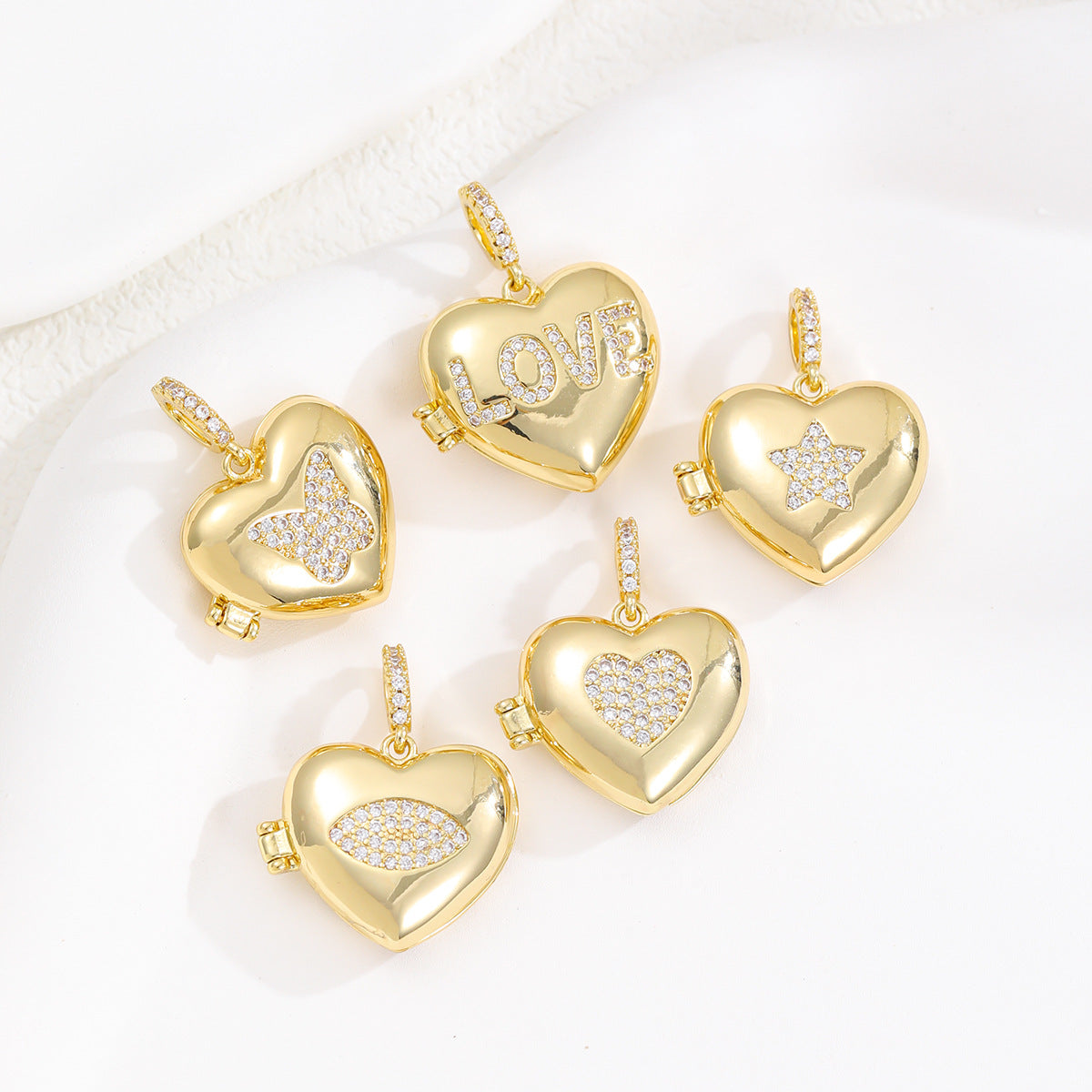 High-grade Butterfly Star Heart Female Light Luxury Pendants