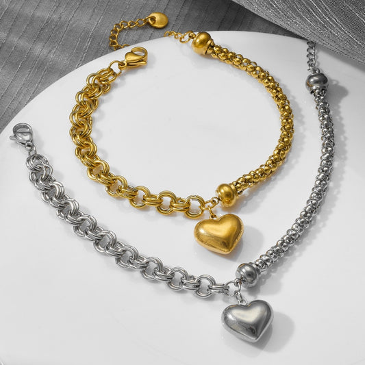 Stylish Simple Personality Big Love Hip Hop Bracelet