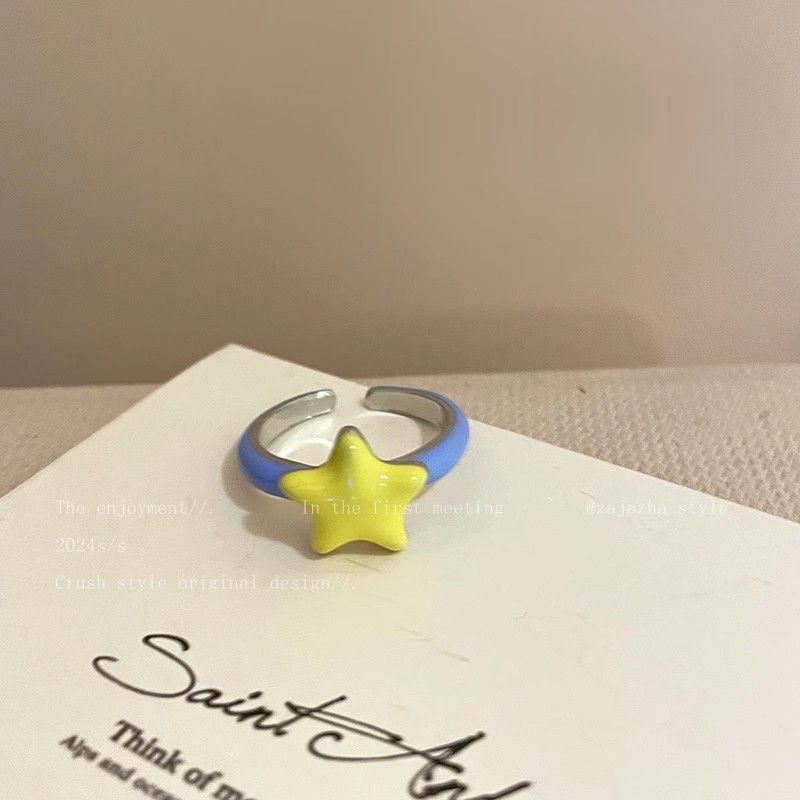 Women's Ancient Retro Fashion Twin Temperament Personality Style Rings