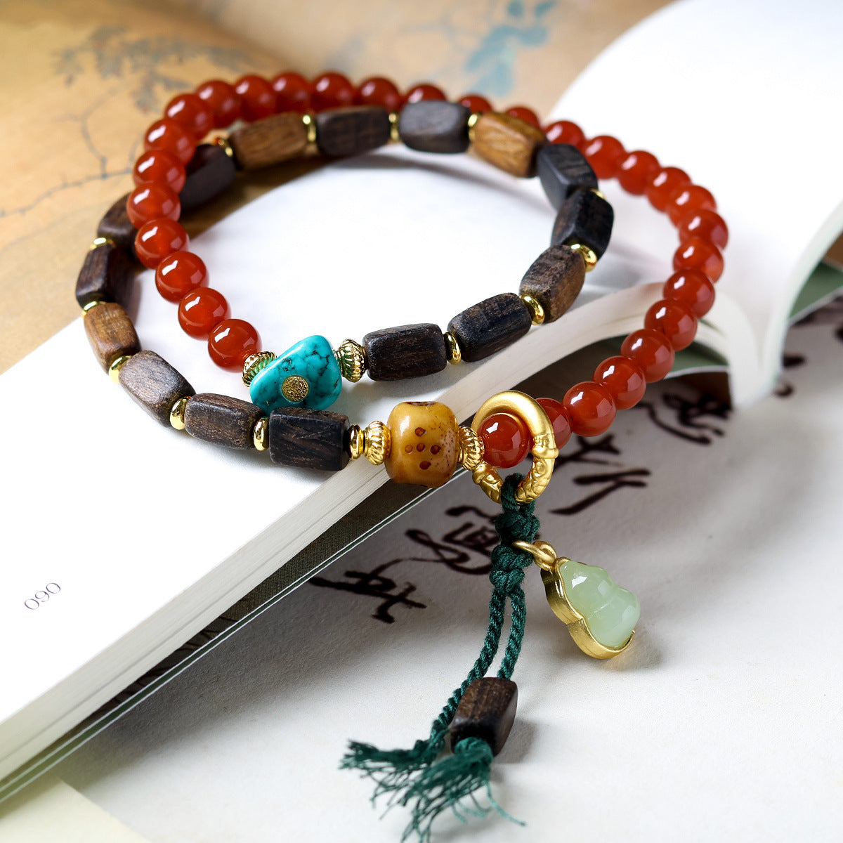 Sen Southern Red Agate Bodhi Tibet Bracelets
