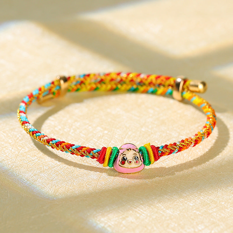 Children's Dragon Boat Festival Colorful Rope Carrying Strap Hand-woven Tiger Sachet Bracelets