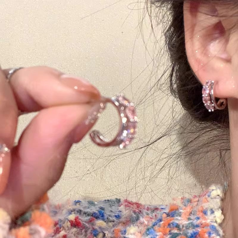 Women's Zircon Tassel Light Luxury High Sense Stud Earrings