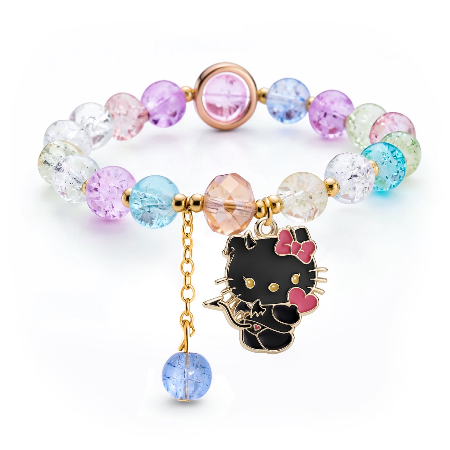 Children's Little Korean Style Sister Crystal String Bracelet