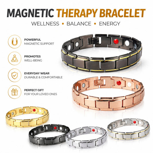Women's & Men's Detachable Magnet Metal Couple Bracelets