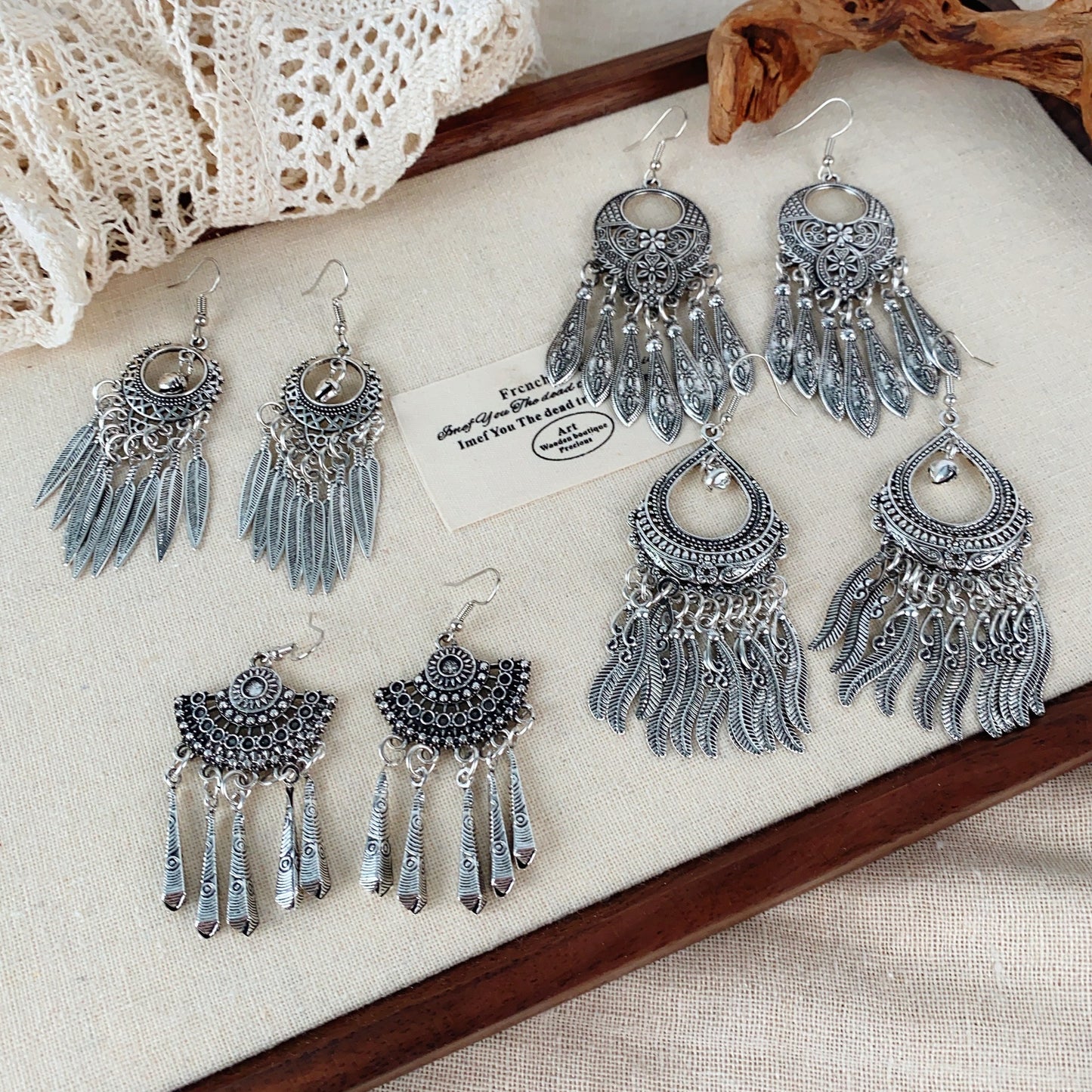 Style Imitation Miao Sier Tassel Female Earrings