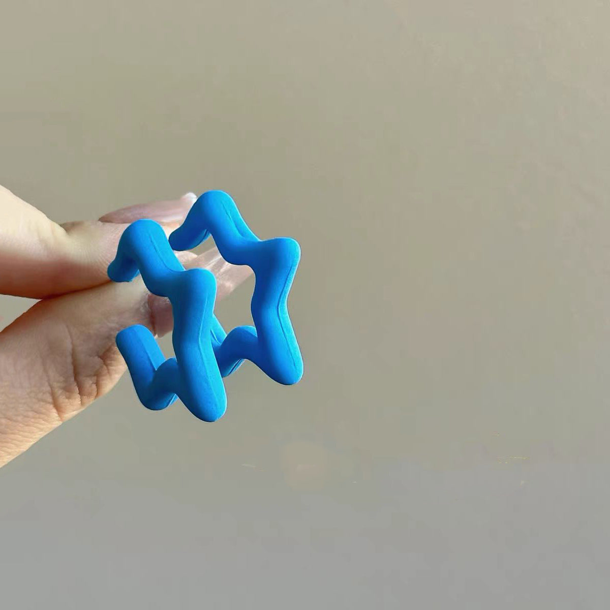 Pentagram Dopamine Design Sense Ear Fresh Rings