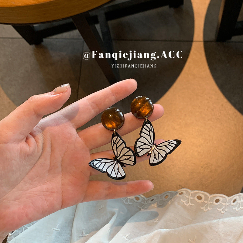 Fairy Style Korean Sweet Mori Minority Elegant Face Earrings