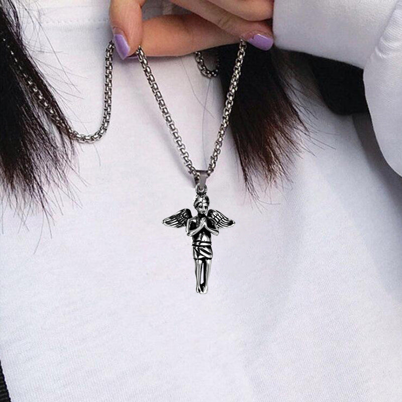 Angel Wings Stainless Steel Trendy Simple Pendants