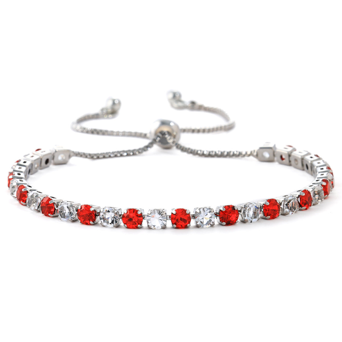 Women's Fashion Color Zircon High-grade Light Luxury Tennis Bracelet