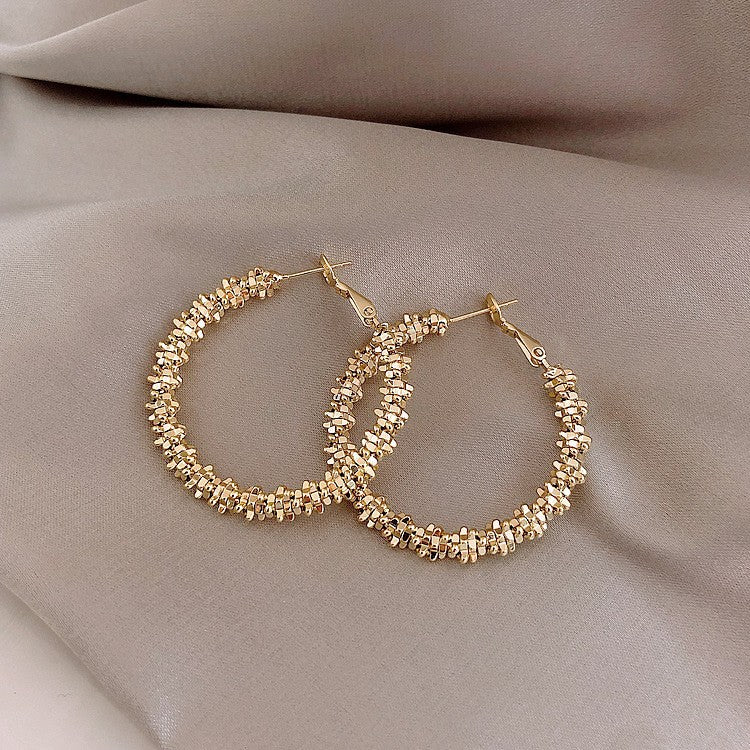 Exaggerated Temperamental Big Circle Female Niche High Stud Earrings