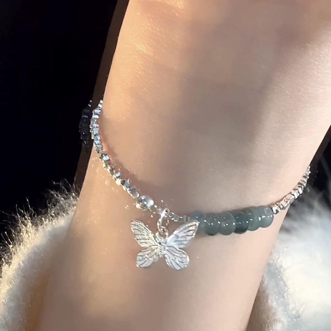 Of Sier Butterfly Design Retro Chinese High Bracelets