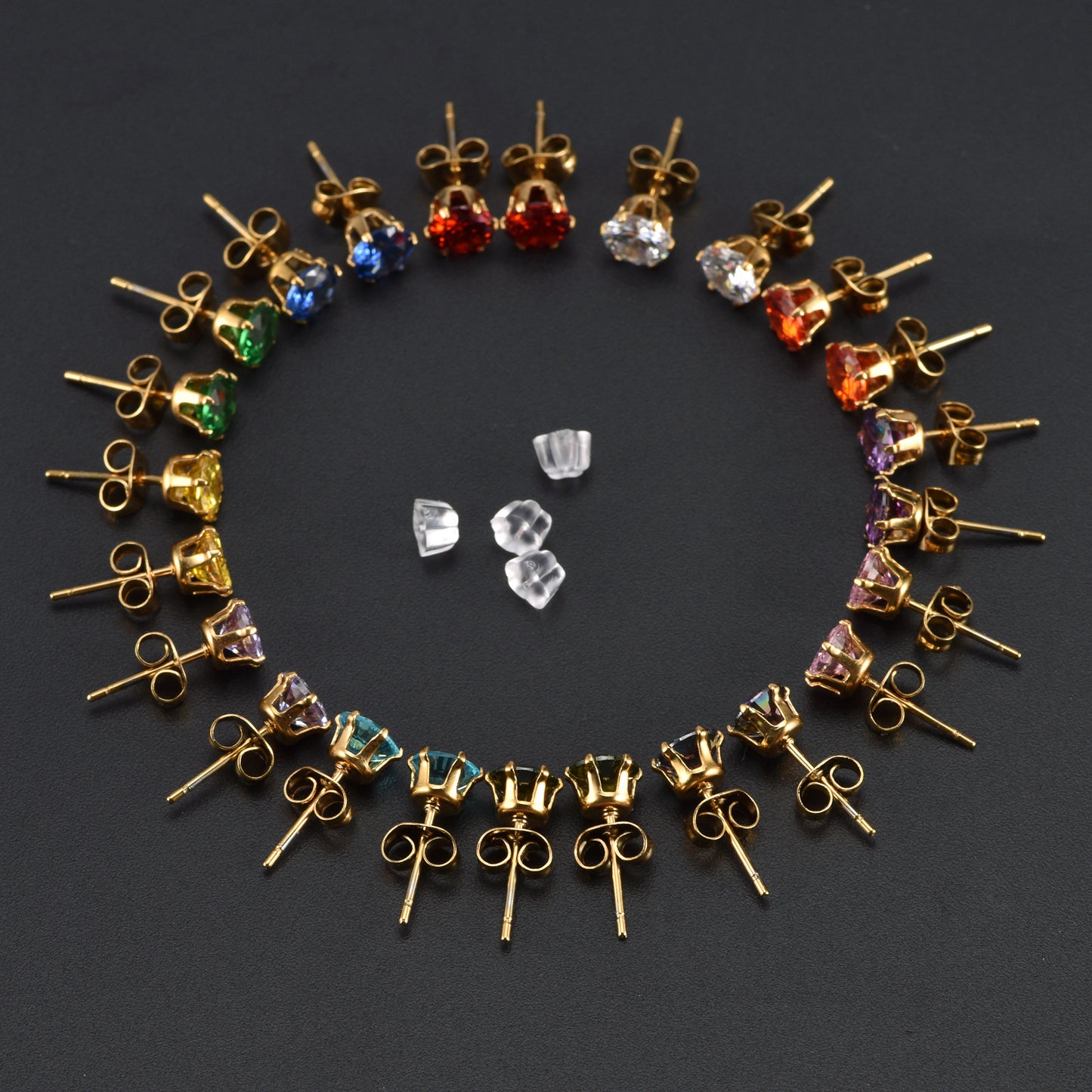 Graceful Constellation Ear Zircon Gold Trendy Earrings
