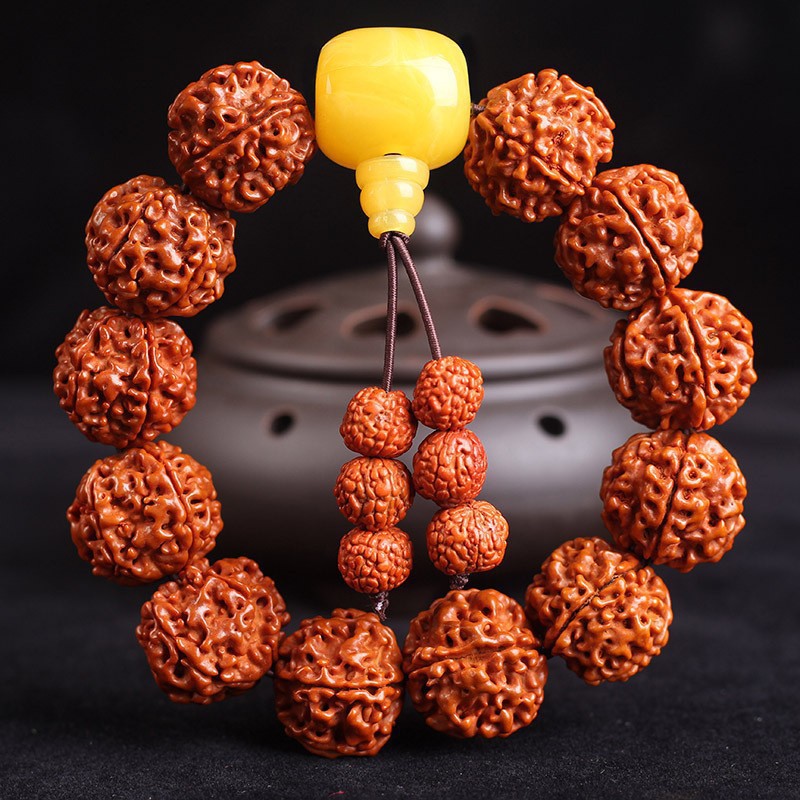 Men's Style Buddha Beads Bodhi Seeds Beeswax Scenic Spot Bracelets