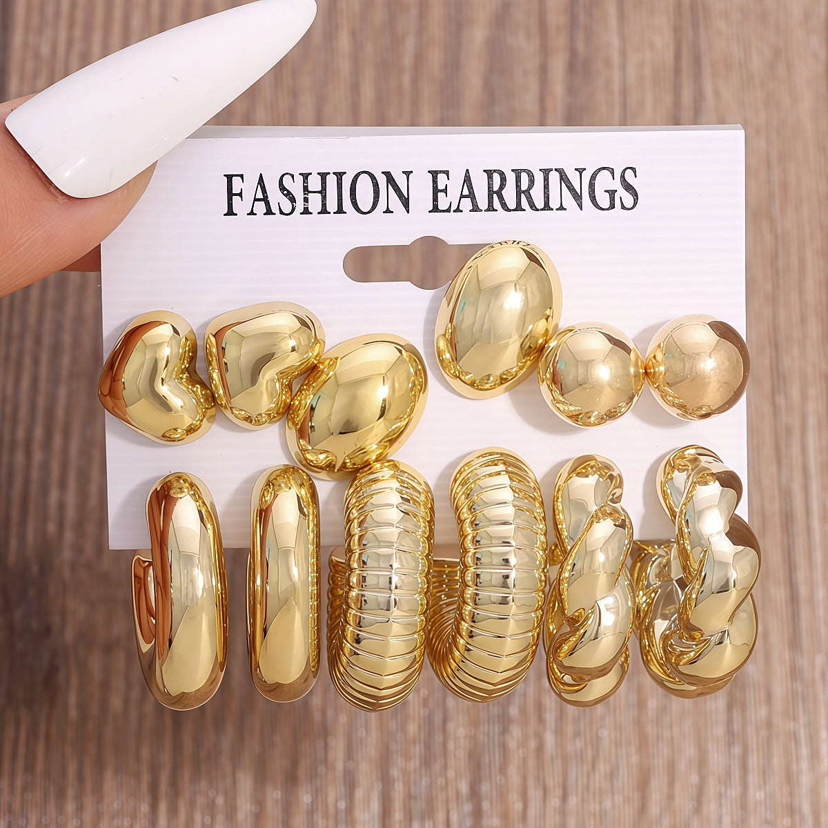 Women's Fashion Resin Vintage Simple Advanced Creative Personality Earrings