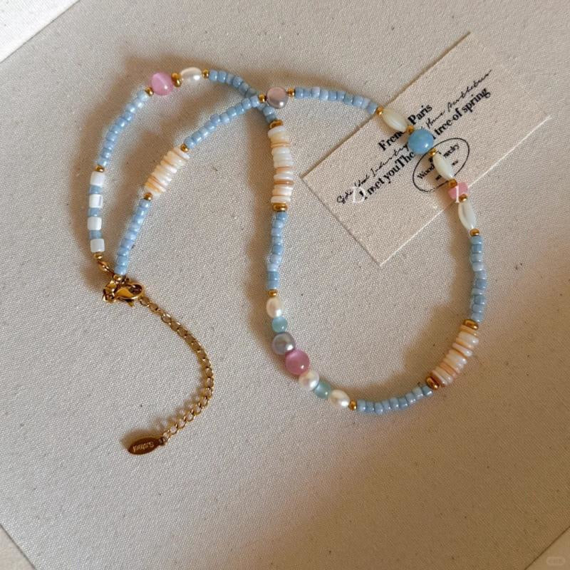 Style Colorful Beaded Niche Design Fashion Necklace