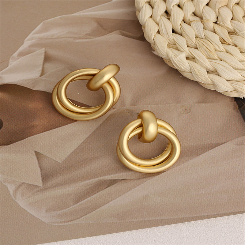 Design Sense Female Geometric Ear Fashion Earrings