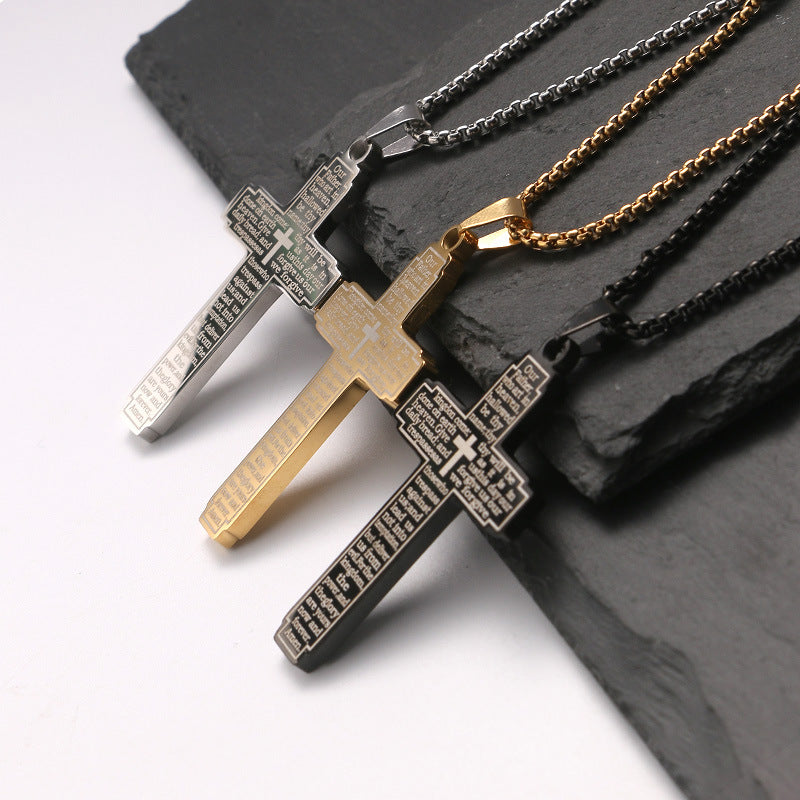 Titanium Steel Various Cross Neck Accessories Necklaces