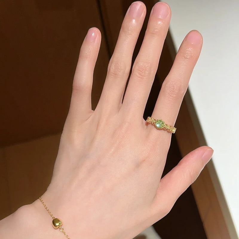 Flower Butterfly Female Style Niche High-grade Light Luxury Ring