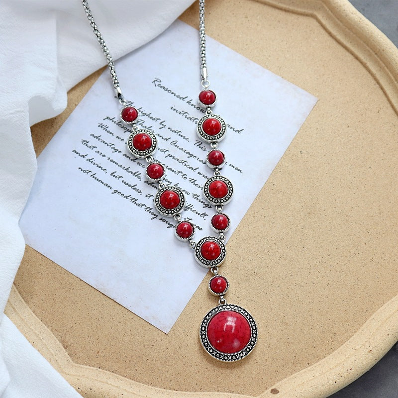 Women's Exaggerated Personalized Elegant Sweater Chain Tibetan Ethnic Necklaces