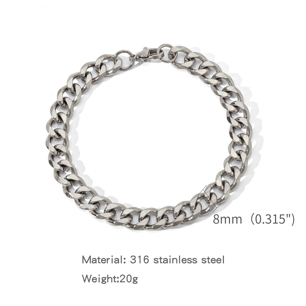 Fashion Electroplated Single Woven Grinding Six Bracelets