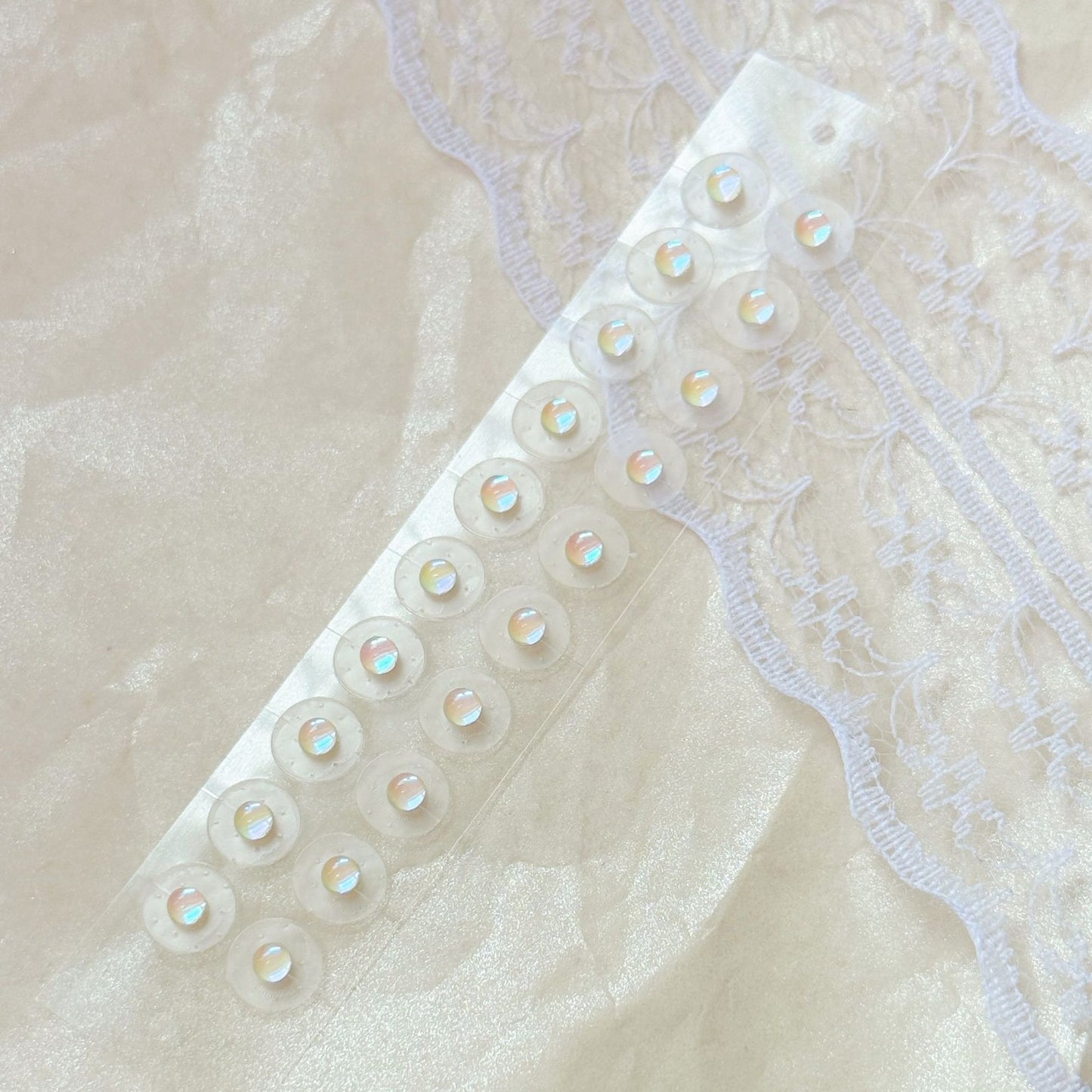 Fashion Auricular Point Sticker Crystal Ear Patch Bead Massage Stress Earrings