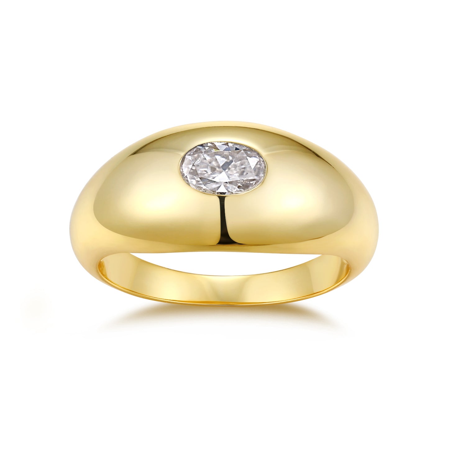 Style Sier Gold Plated Female Moissanite Rings