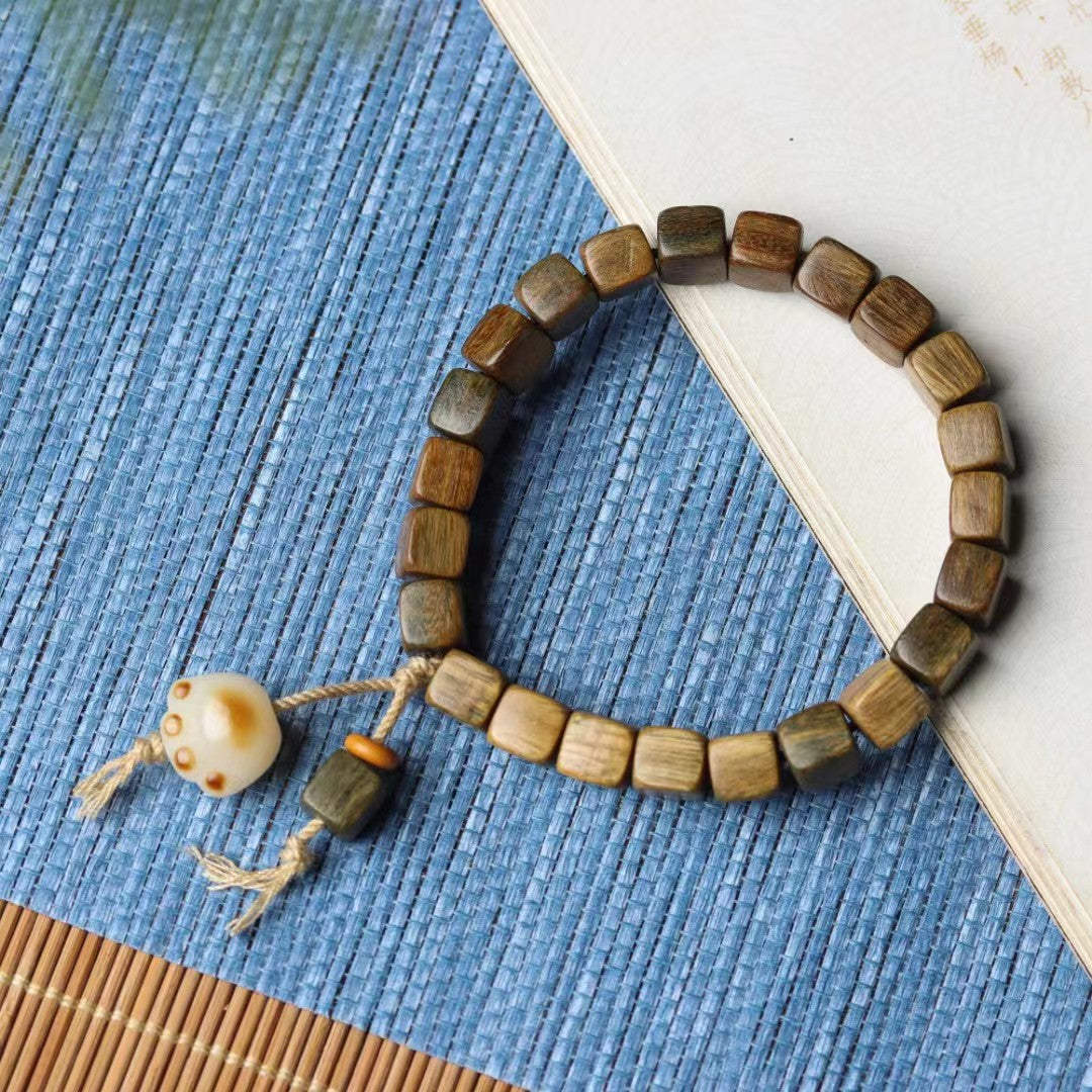 Women's & Men's Wooden Buddha Beads Bodhi Couple Sandalwood Ethnic Style Bracelet