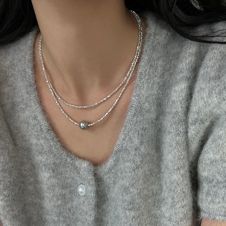 Sterling Sier Perfect Circle Strong Light Necklaces