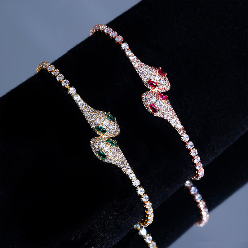 Women's Snake Female High-grade Exquisite Adjustable Chain Bracelet