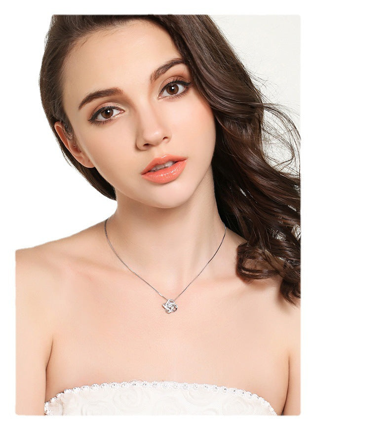 Sier Korean Style Fashion Short Clavicle Pendants