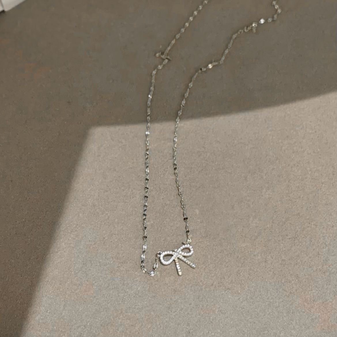 Ballet Bow Princess Court Series Female Clavicle Chain Light Necklaces