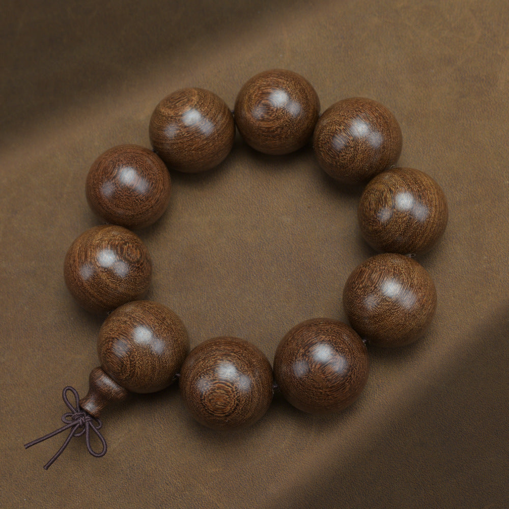 Men's Loose Round Beads Pieces Prayer Silkwood Bracelets