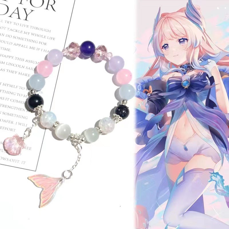 Derived Stray Two-dimensional Celebrity Impression Beaded Personality Bracelet