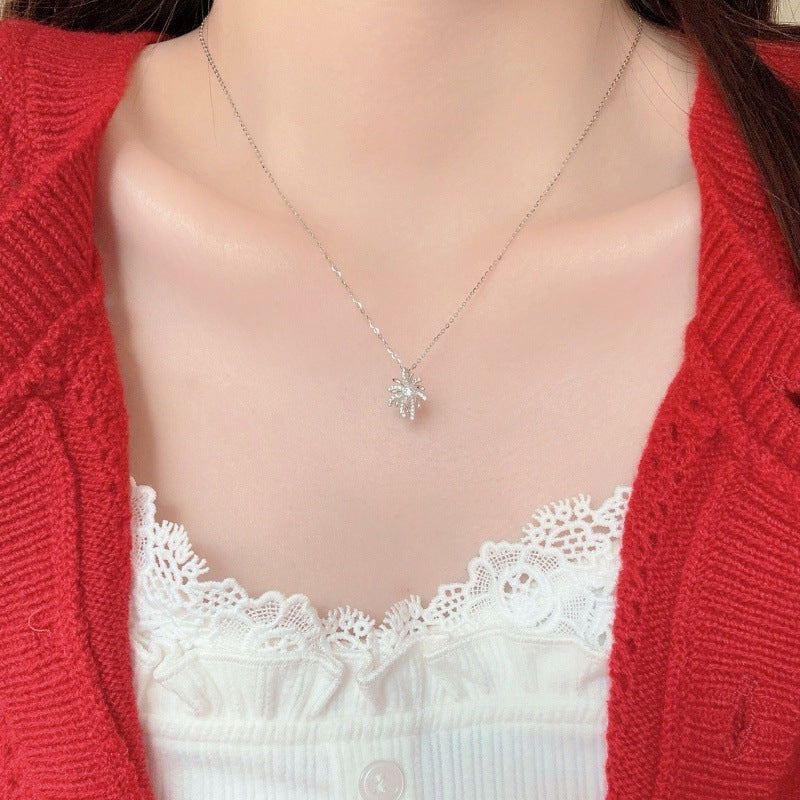 Women's Bright Fireworks For Special Interest Light Luxury Exquisite Clavicle Chain Necklace