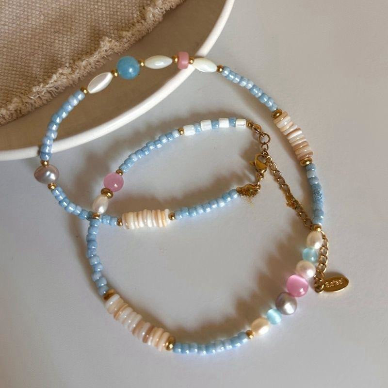 Style Colorful Beaded Niche Design Fashion Necklace
