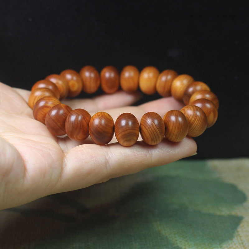Men's Material Cypress Beads Red Oil Older Made Bracelets
