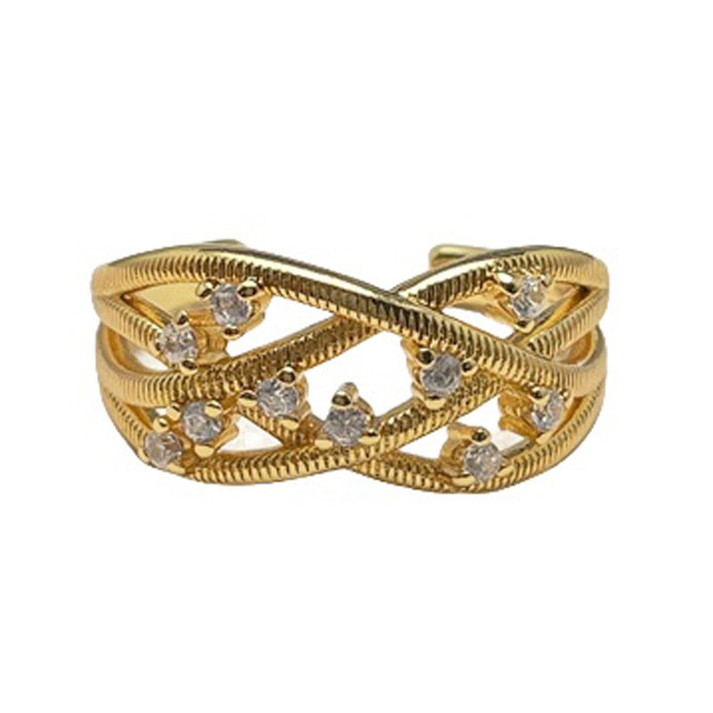 Women's Winding Woven Love Exquisite Open For Retro Rings