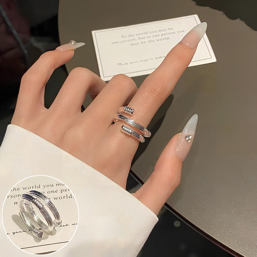 Women's Style Temperament Water Drop Retro Stylish Rings