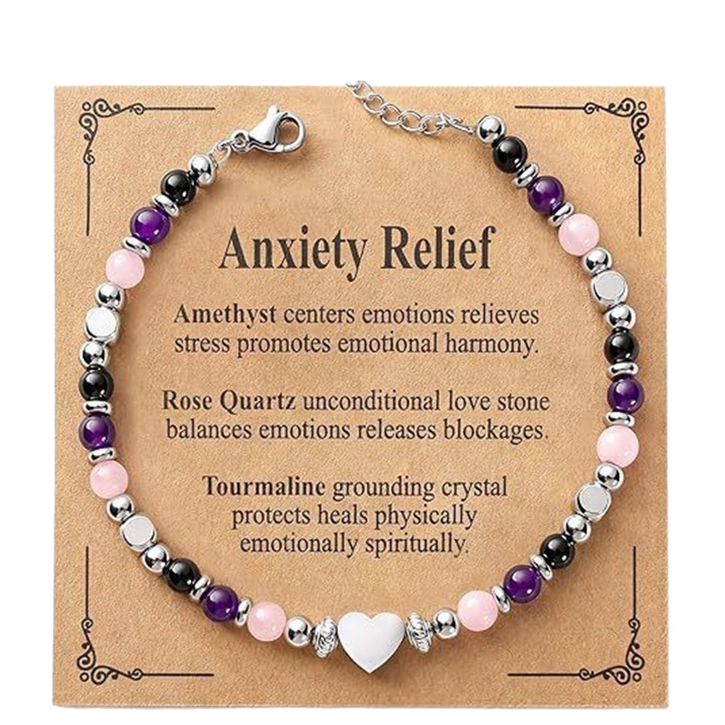 Women's Protection Maternity Pregnancy Gift Obsidian Aquamarine Bracelet