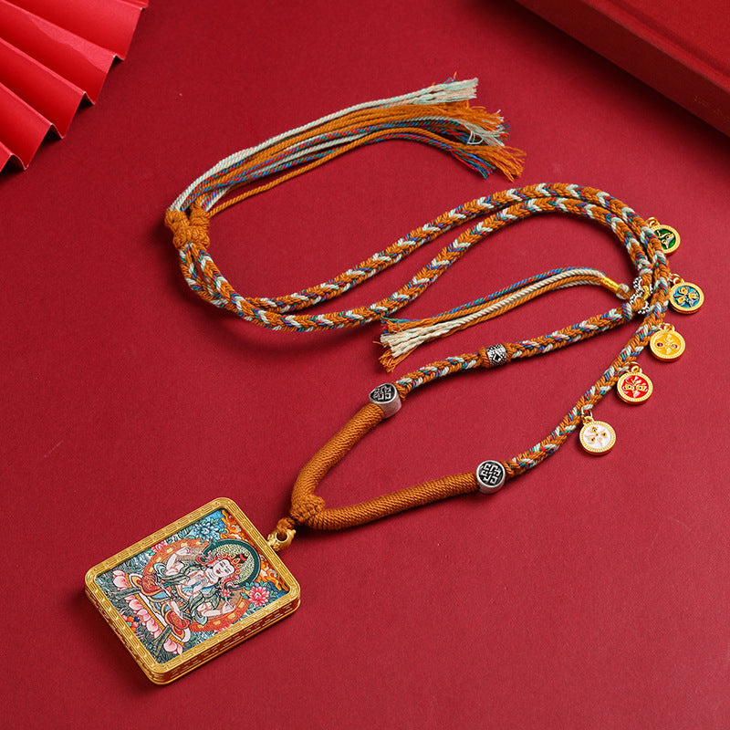 Lanyard Temple Cultural Creative Eight Patron Pendants