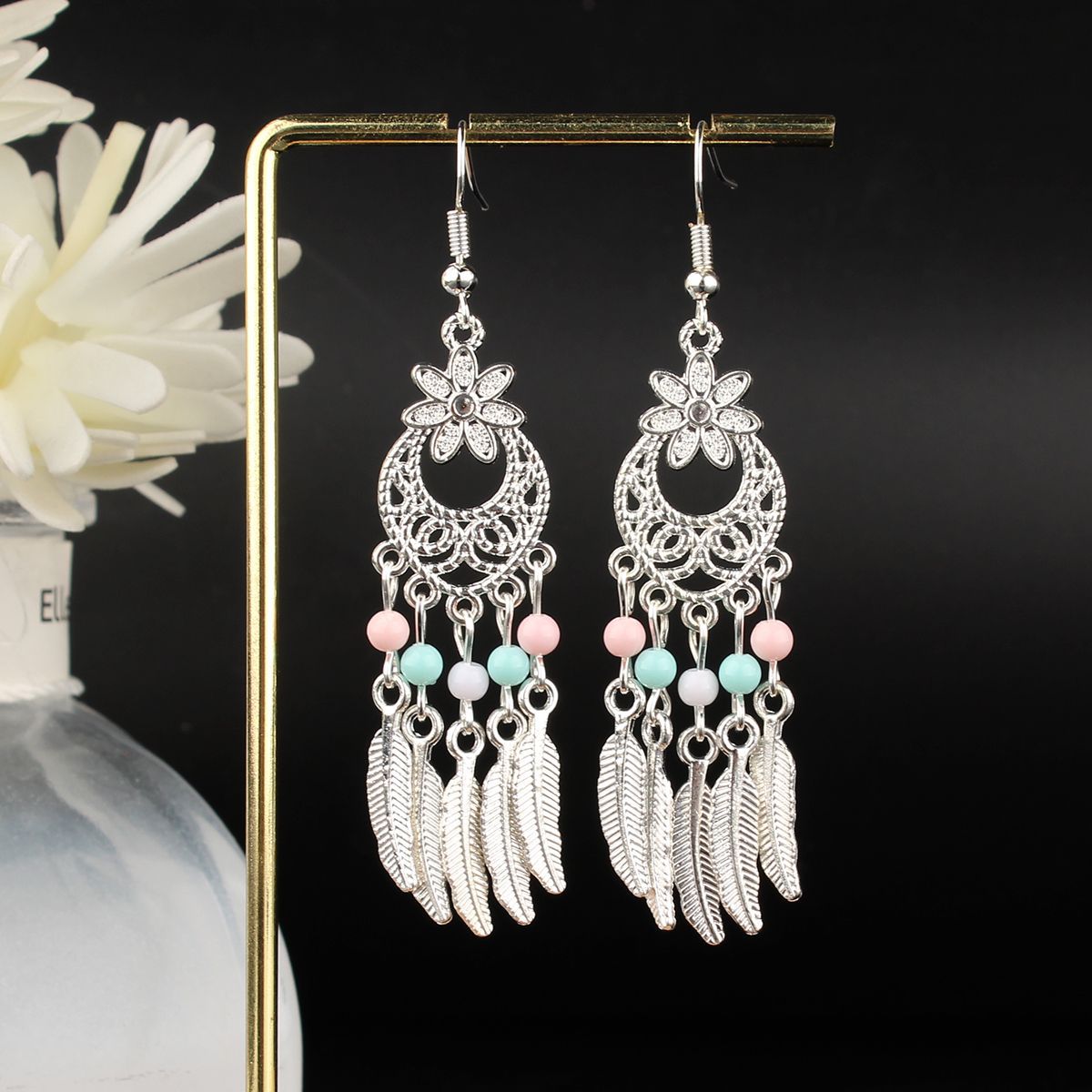 Ethnic Style Long Fringe Exotic Holiday Trip Earrings