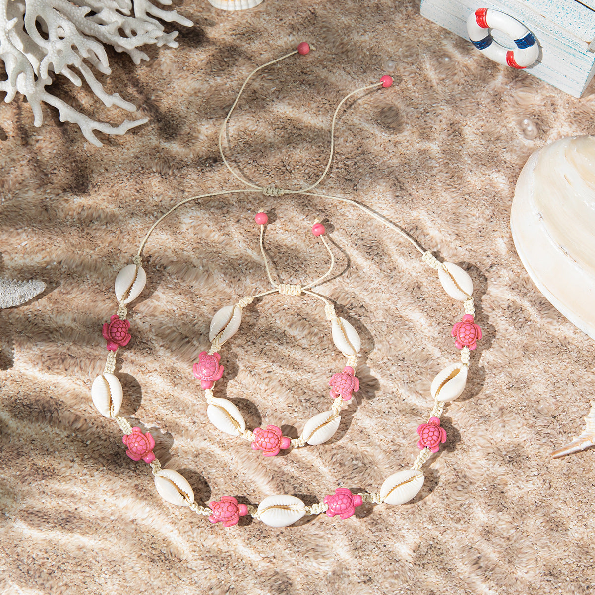 Holiday Ocean Style Cartoon Shell Design Starfish Necklaces