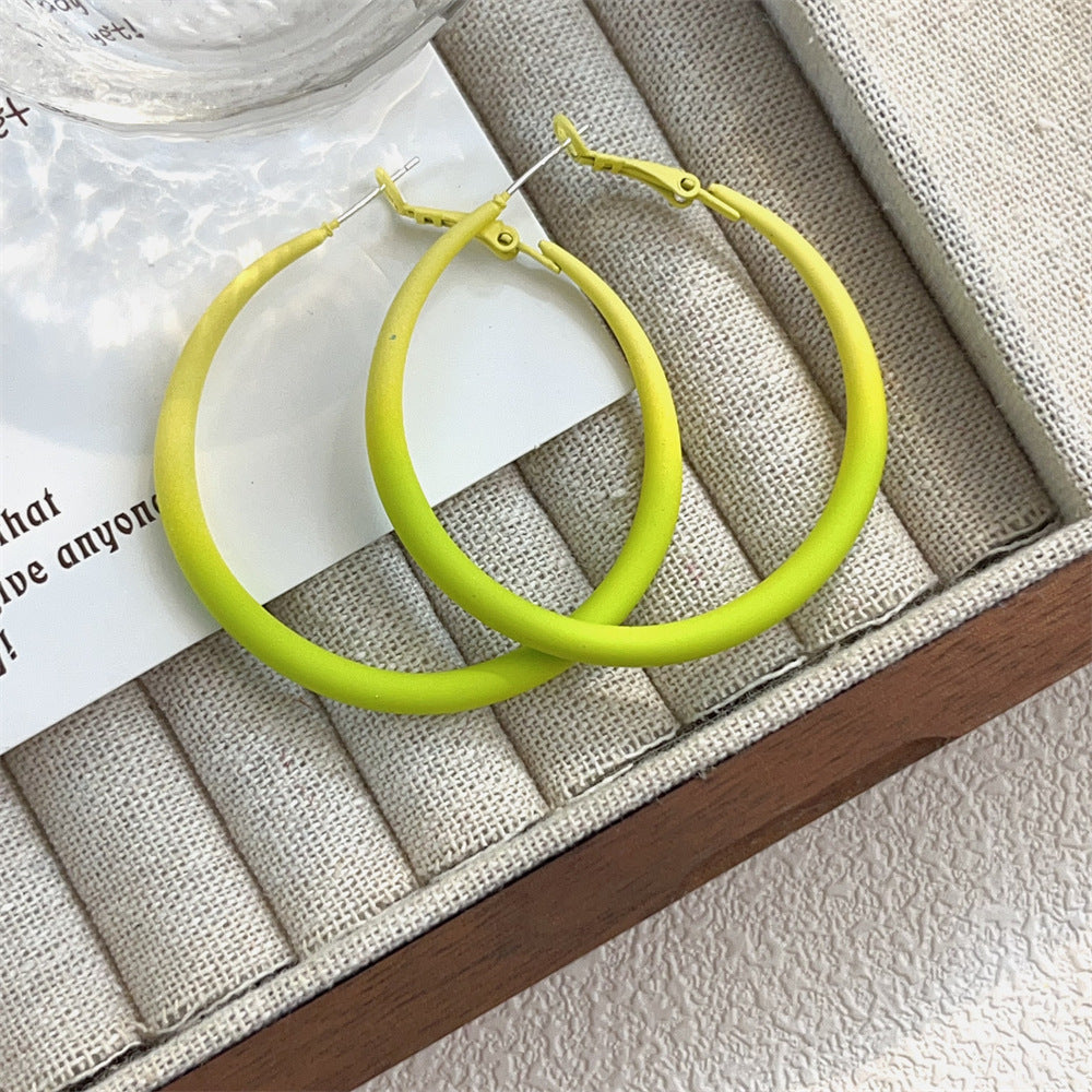 Thick Edge Big Hoop Female Fashion Rings