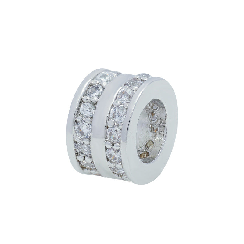 Double Row Zirconium Spacer Braid Rope Bracelet