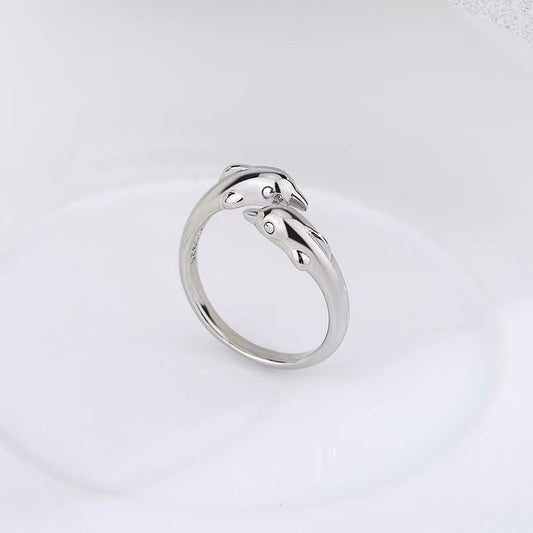 Design Simple Opening Index Finger Style Romantic Ring